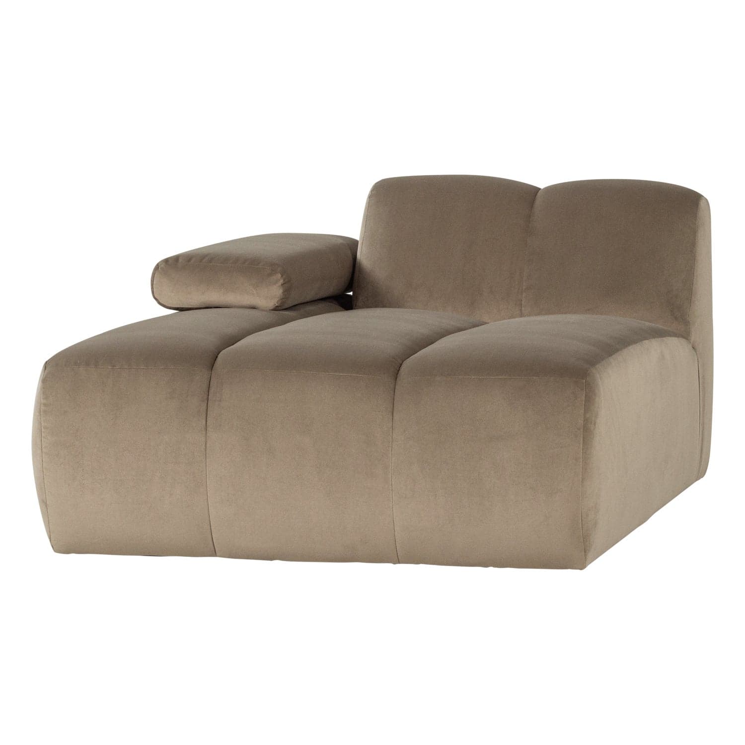 Mojo chaise longue element links velvet khaki [fsc]