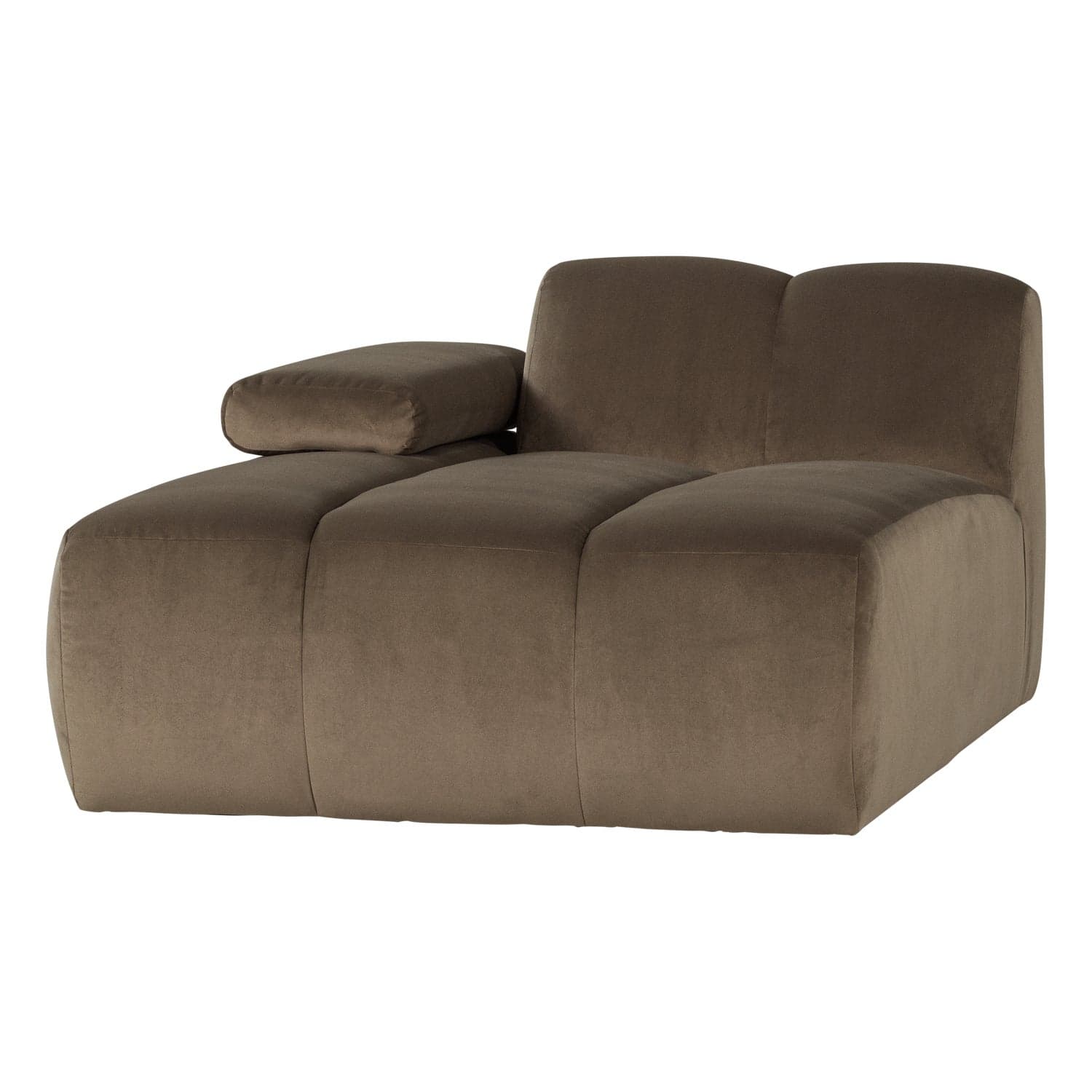 Mojo chaise longue element links velvet taupe [fsc]