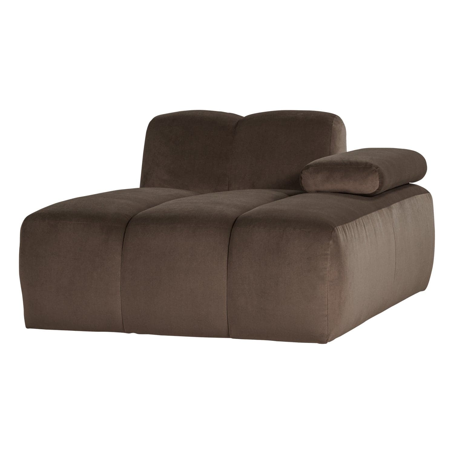Mojo chaise longue element rechts velvet bruin [fsc]
