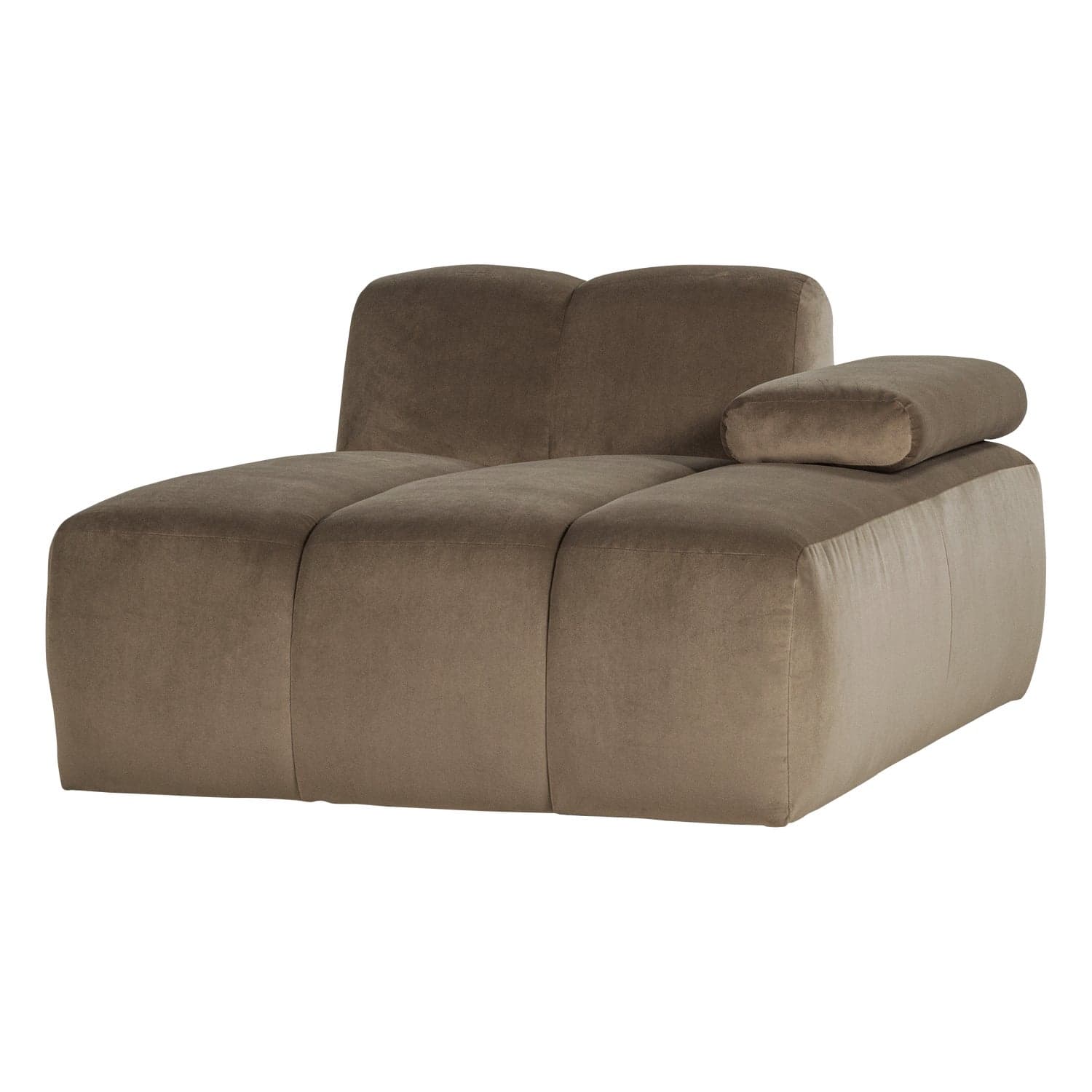Mojo chaise longue element rechts velvet taupe [fsc]