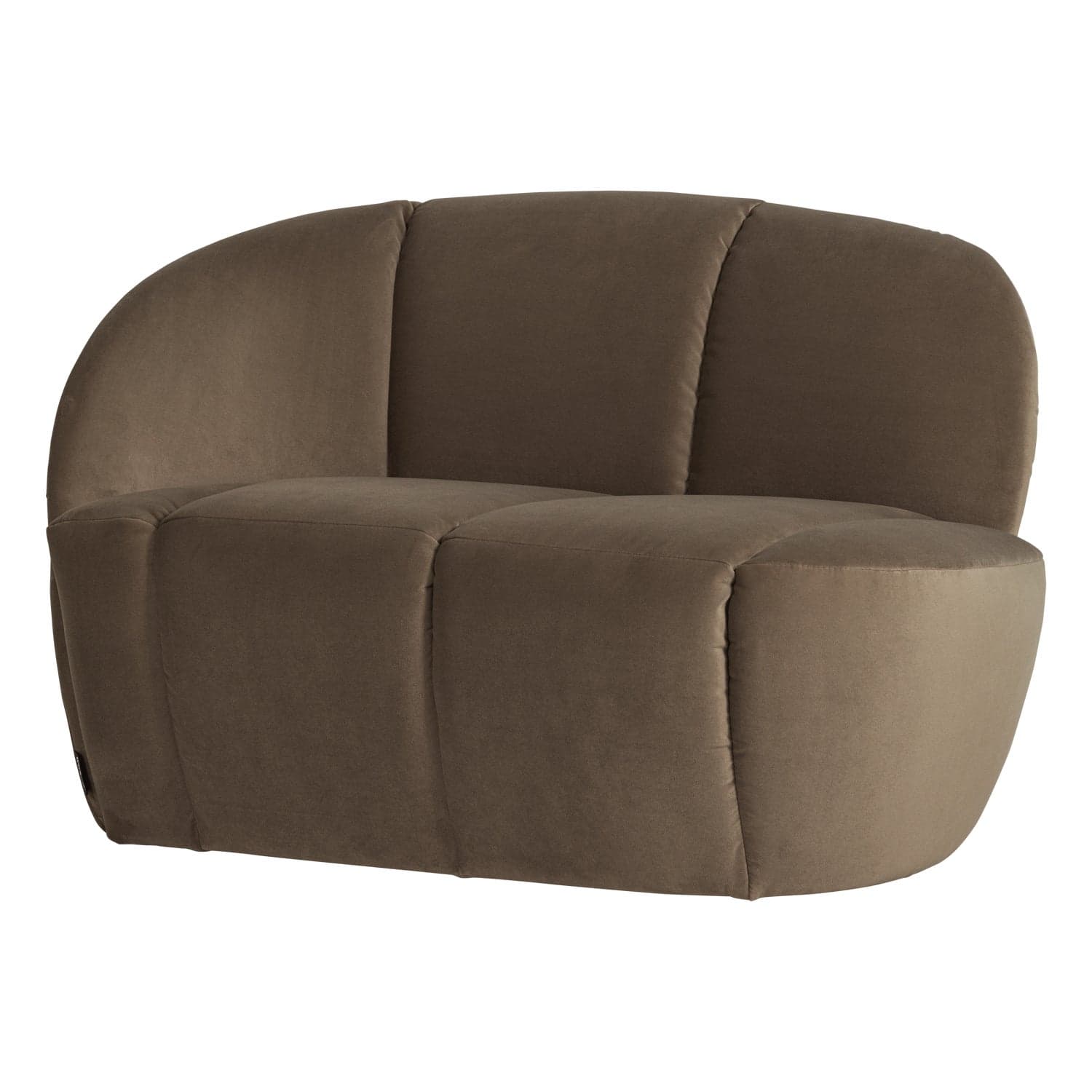 Mojo 2-zits bankje links velvet taupe [fsc]
