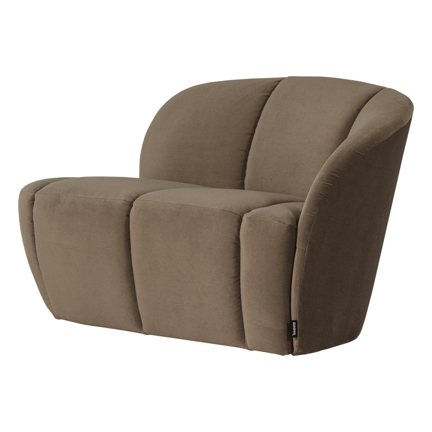 Mojo 2-zits bankje rechts velvet taupe [fsc]