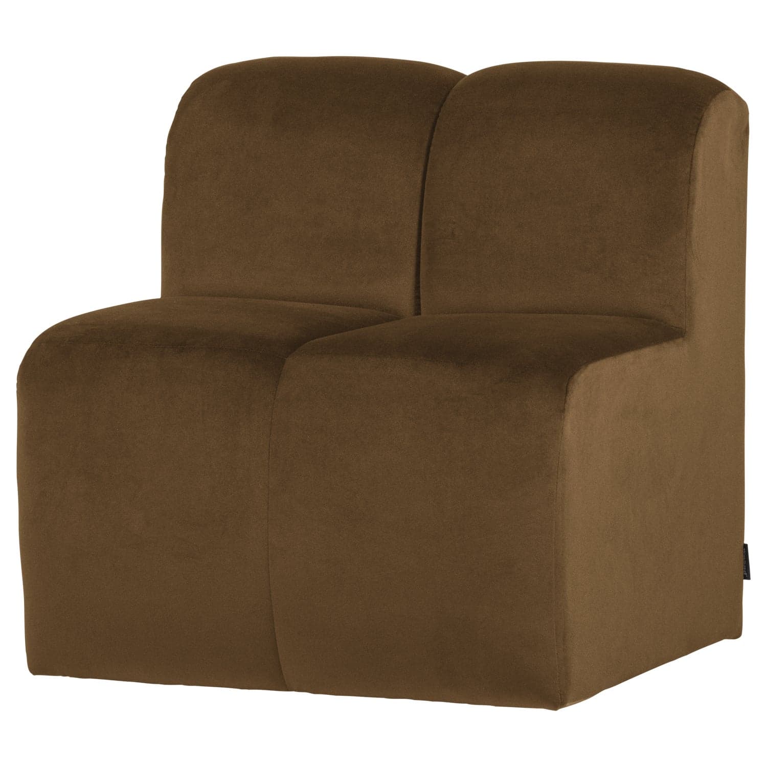 Mojo eetbank 84 cm met rugleuning velvet honinggeel [fsc]