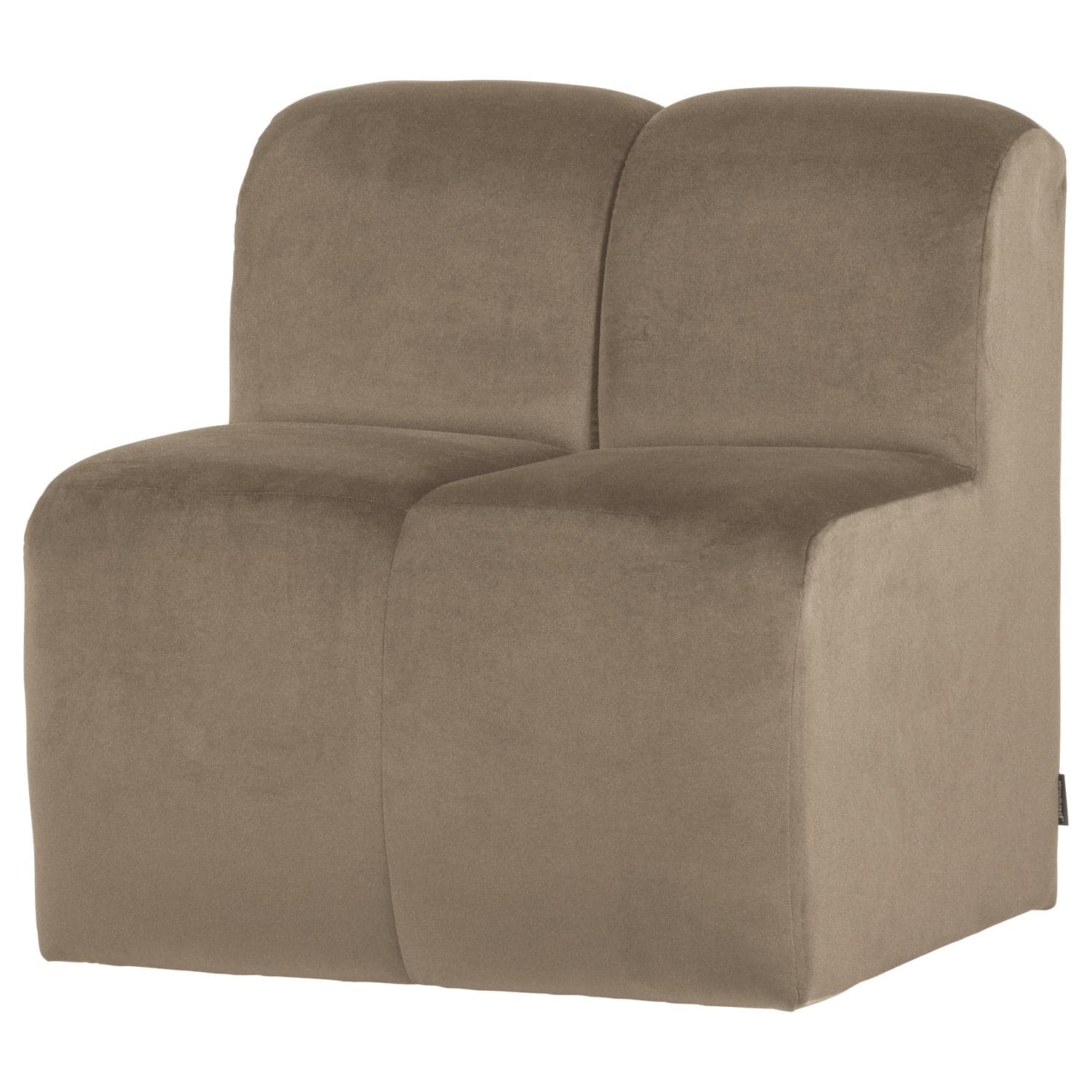Mojo eetbank 84 cm met rugleuning velvet khaki [fsc]