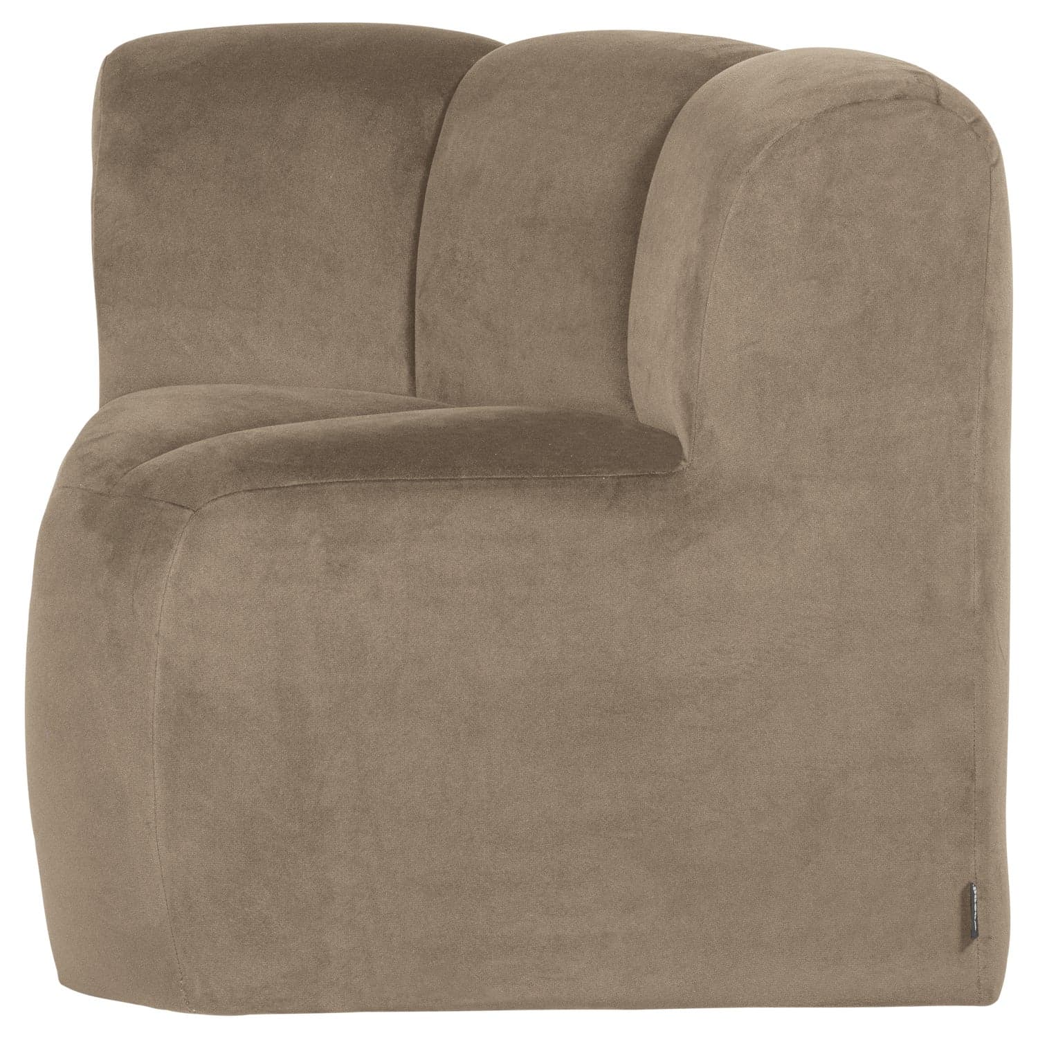 Mojo eetbank hoek met rugleuning velvet khaki [fsc]