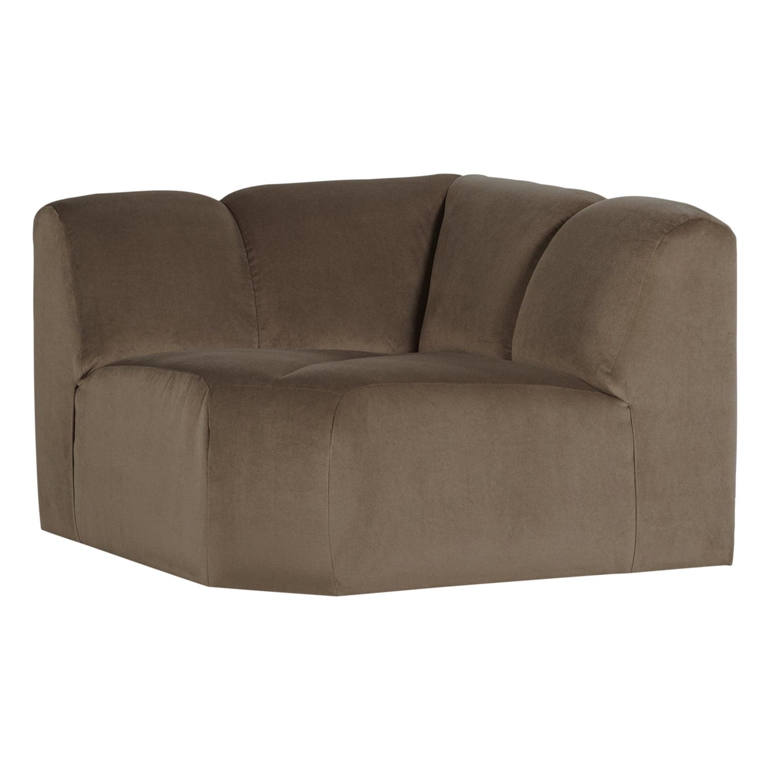 Mojo hoekelement recht velvet taupe [fsc]