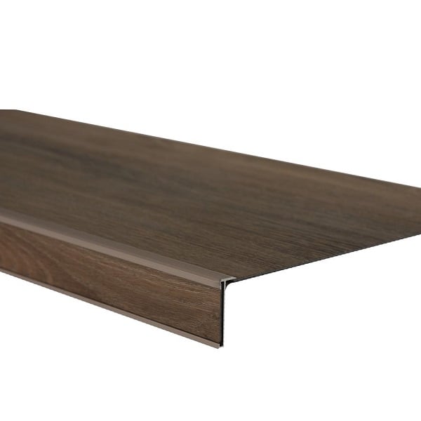 StairTech PVC Houtdecor traptredeset 4-trede 130cm warm bruin