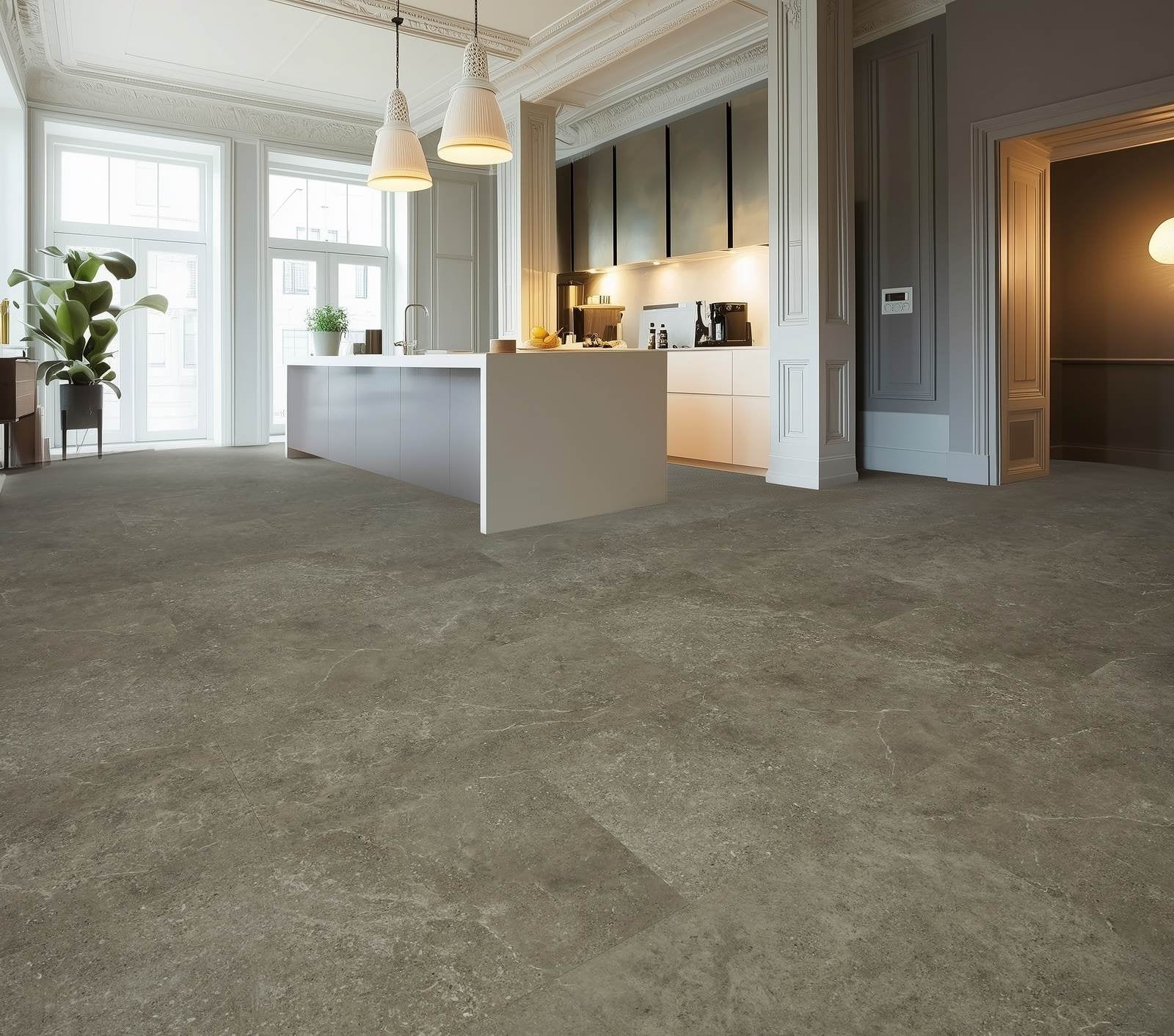 Cortina Carvado lijm PVC Warm Grey 914x457x2,5mm 0,55