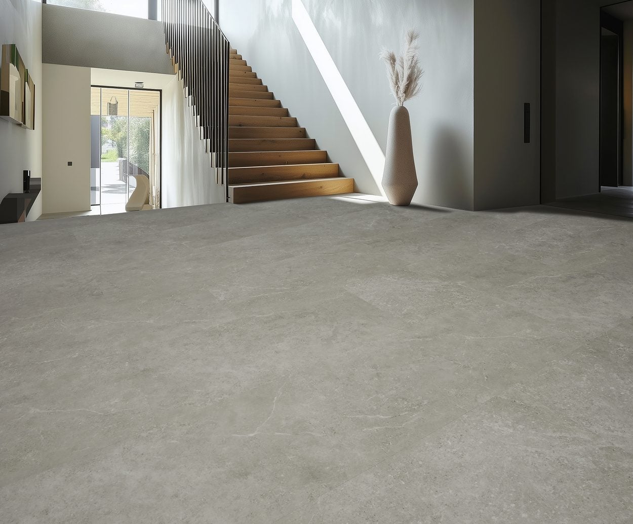 Cortina Carvado klik pvc Light Grey 914x457x6mm 0,55 (met geïntegreerde ondervloer geen 10DB)