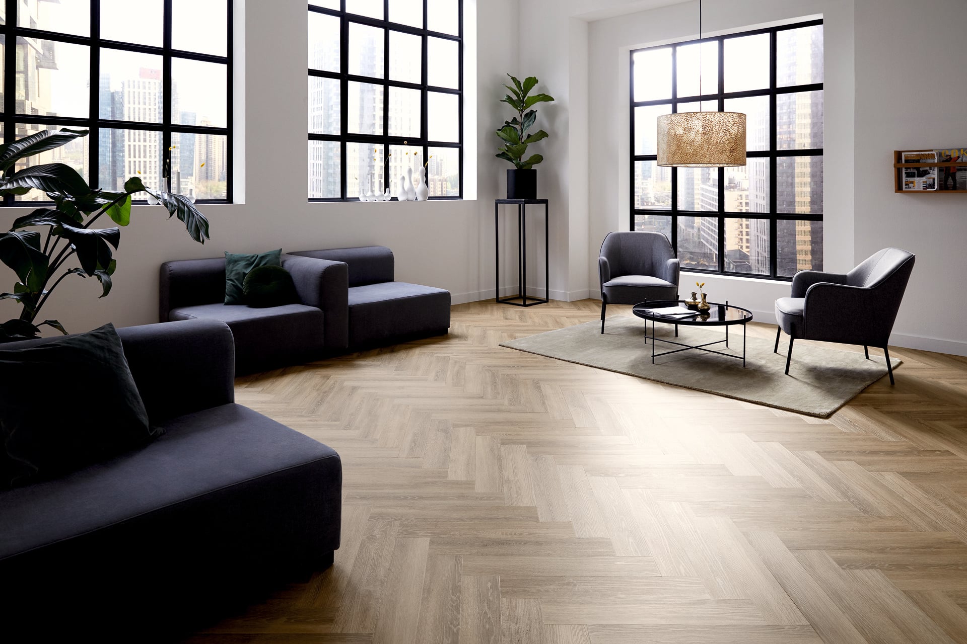 Lijm PVC visgraat Mflor Parva Oak Sardinia 609,6x114,3x2,5mm 0,55