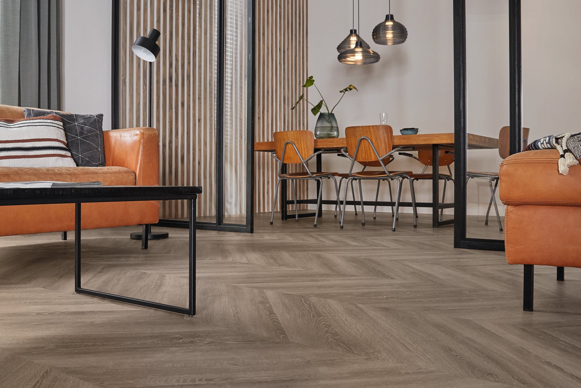 Lijm PVC Hongaarse punt Mflor Parva Oak Chevron Calabria 800x133,4x2,5mm 0,55