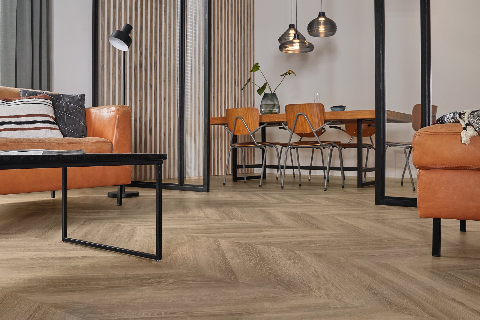 Lijm PVC Hongaarse punt Mflor Parva Oak Chevron Apulia 800x133,4x2,5mm 0,55