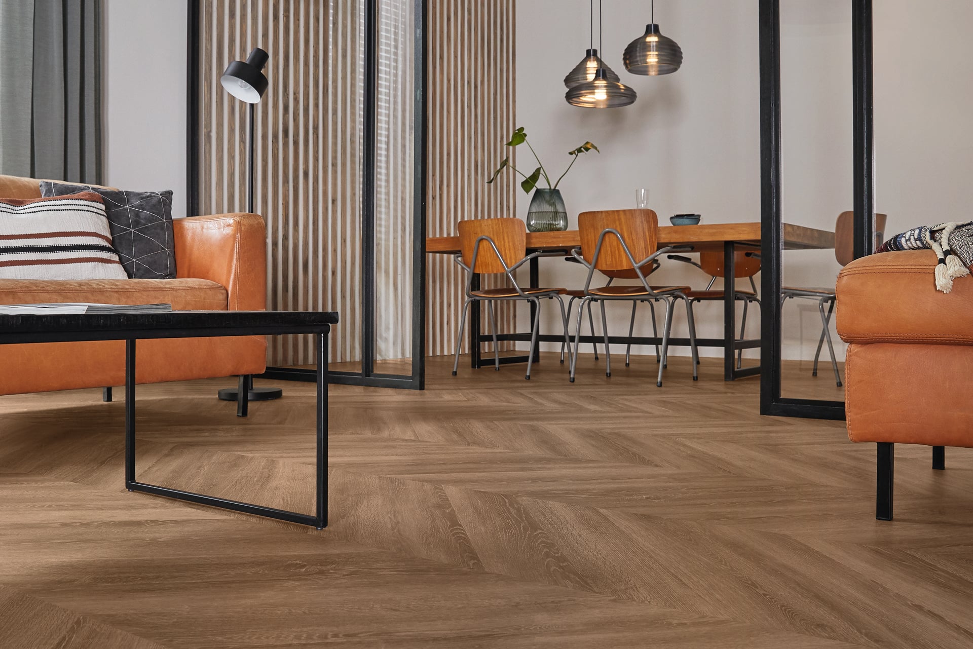 Lijm PVC Hongaarse punt Mflor Parva Oak Chevron Liguria 800x133,4x2,5mm 0,55