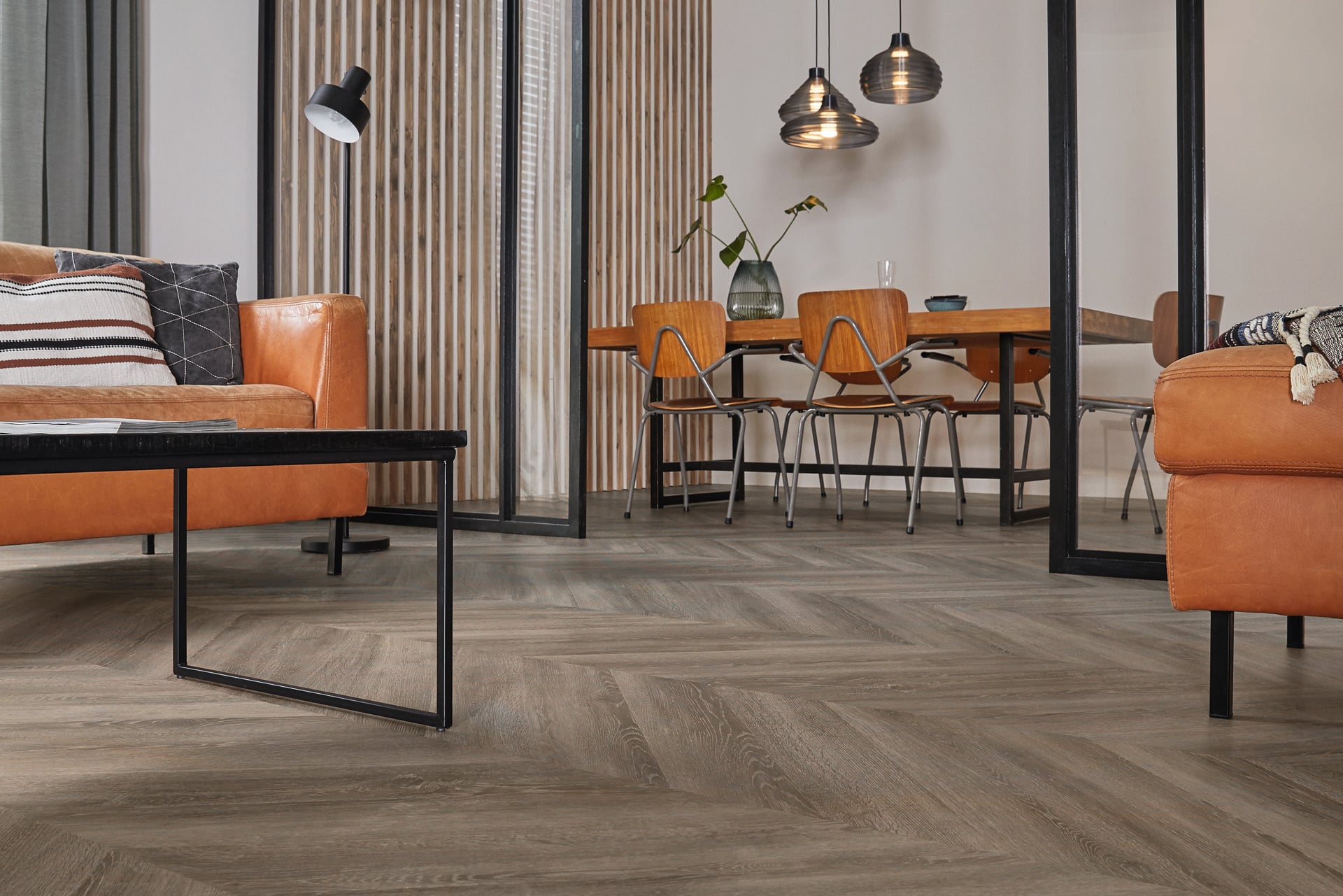 Lijm PVC Hongaarse punt Mflor Parva Oak Chevron Lombardia 800x133,4x2,5mm 0,55