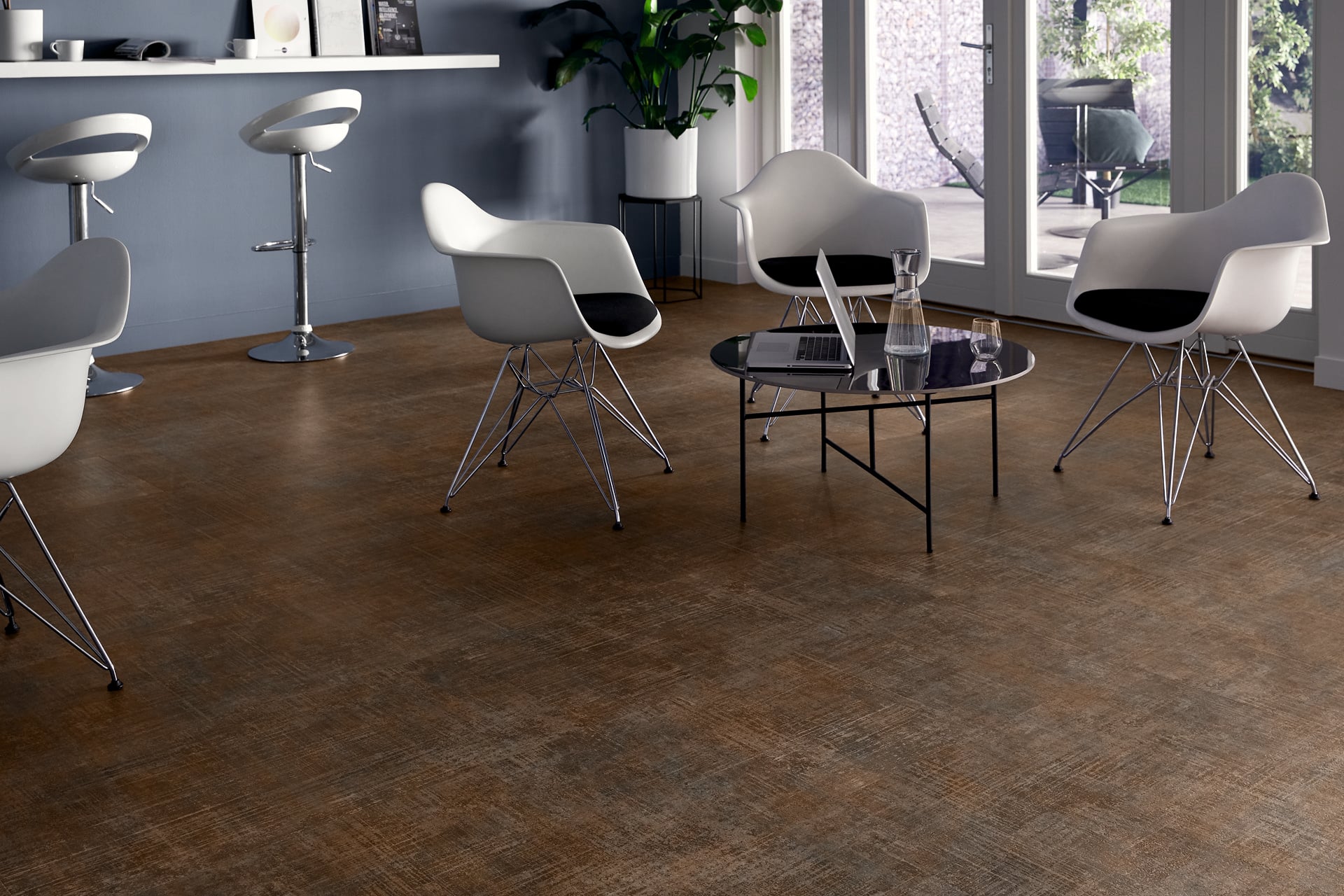 Lijm PVC Tegel mFLOR 53126 Abstract Downton Brown 914,4x457,2x2,5mm 0,55