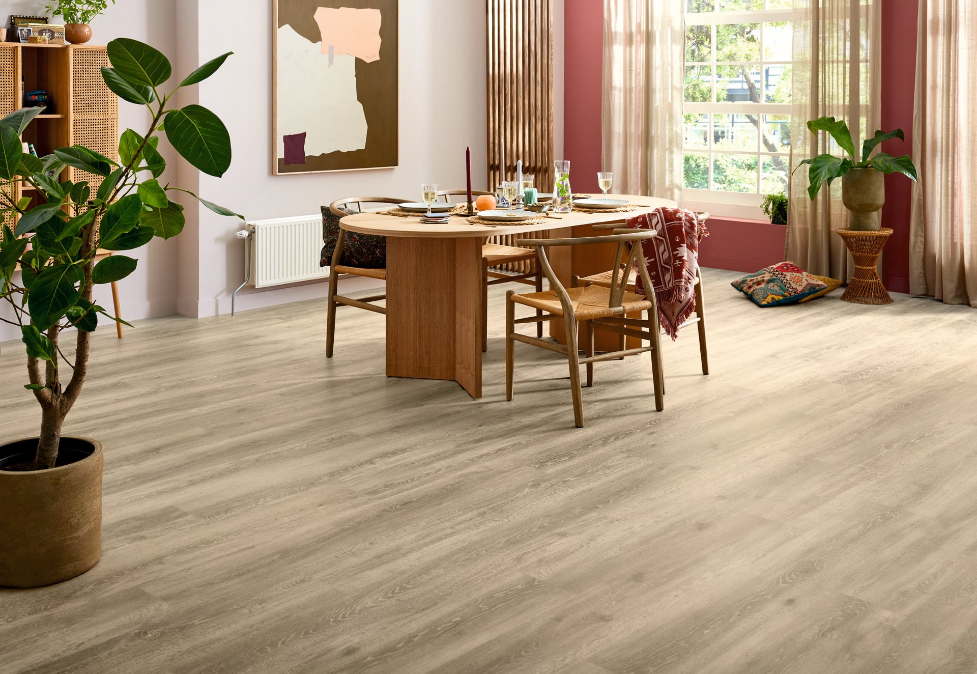 Lijm PVC mFLOR 56319 Authentic Oak XL Sardinia 1500x230x2,5mm 0,55
