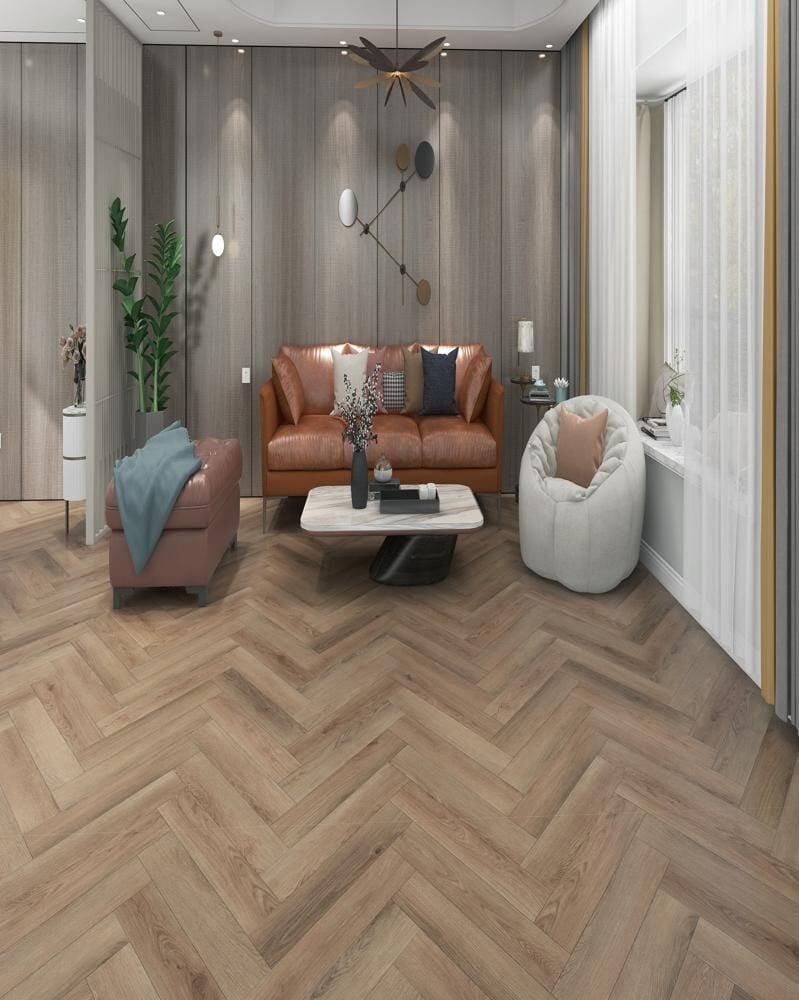 EasyFit Klik PVC Visgraat Vaasa 205 750x150x6mm 0,55 (met geïntegreerde ondervloer geen 10DB)