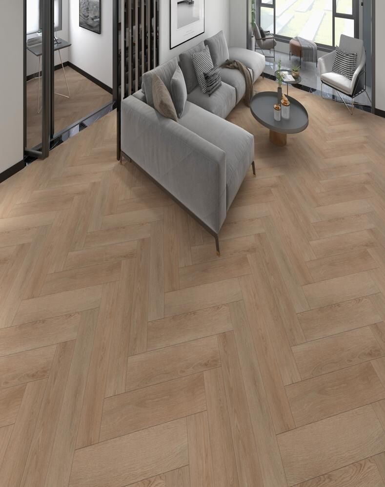 EasyFit Klik PVC Visgraat Pori 210 750x150x5mm 0,30 (met geïntegreerde ondervloer geen 10DB)
