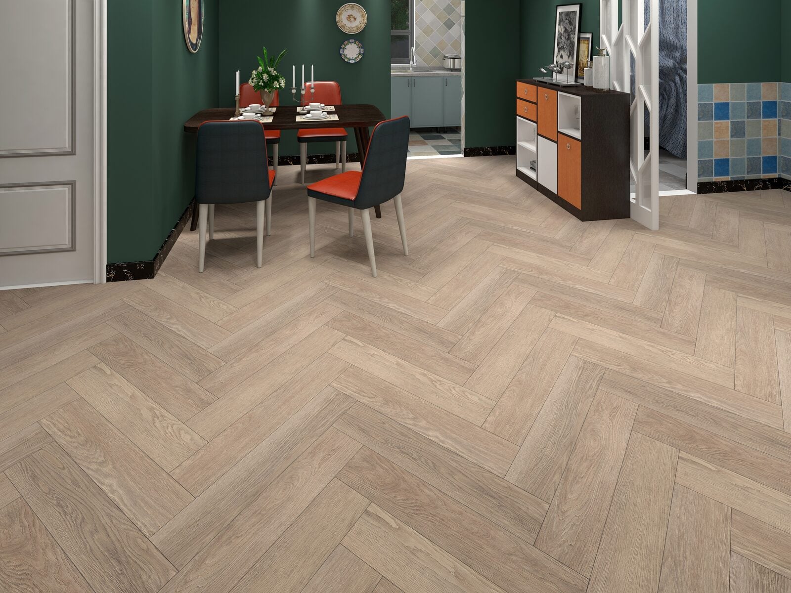 EasyFit Klik PVC Visgraat Pori 211 750x150x5mm 0,30 (met geïntegreerde ondervloer geen 10DB)