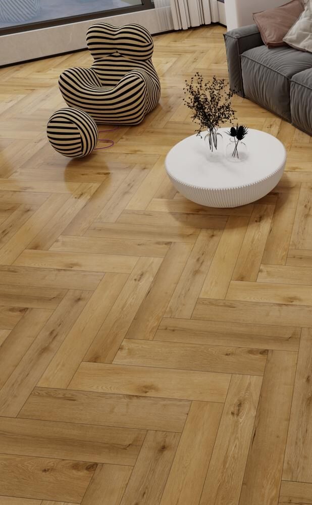 EasyFit Klik PVC Visgraat Mikkeli 225 750x150x6mm 0,55 (met geïntegreerde ondervloer geen 10DB)