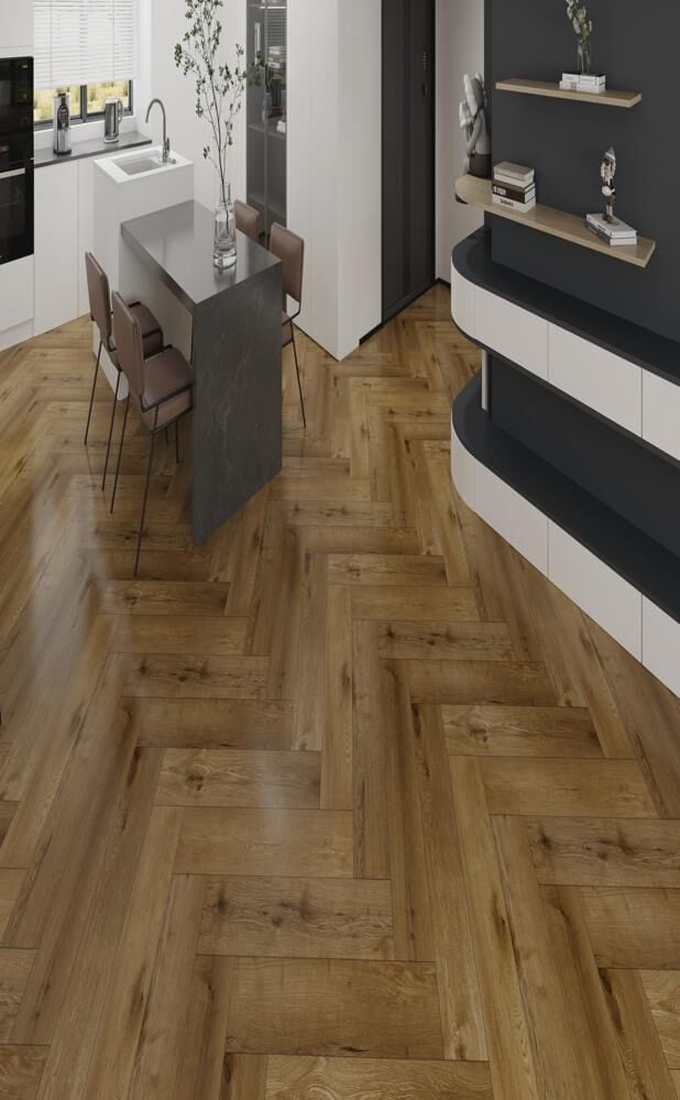 EasyFit Klik PVC Visgraat Mikkeli 226 750x150x6mm 0,55 (met geïntegreerde ondervloer geen 10DB)