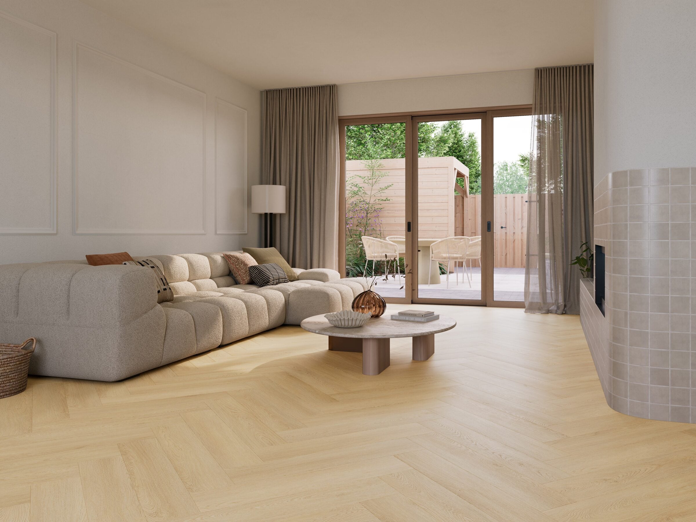 NaturaDeck Select Sable Visgraat Klik PVC 750x150x7mm 0,55 (met geïntegreerde ondervloer geen 10DB)