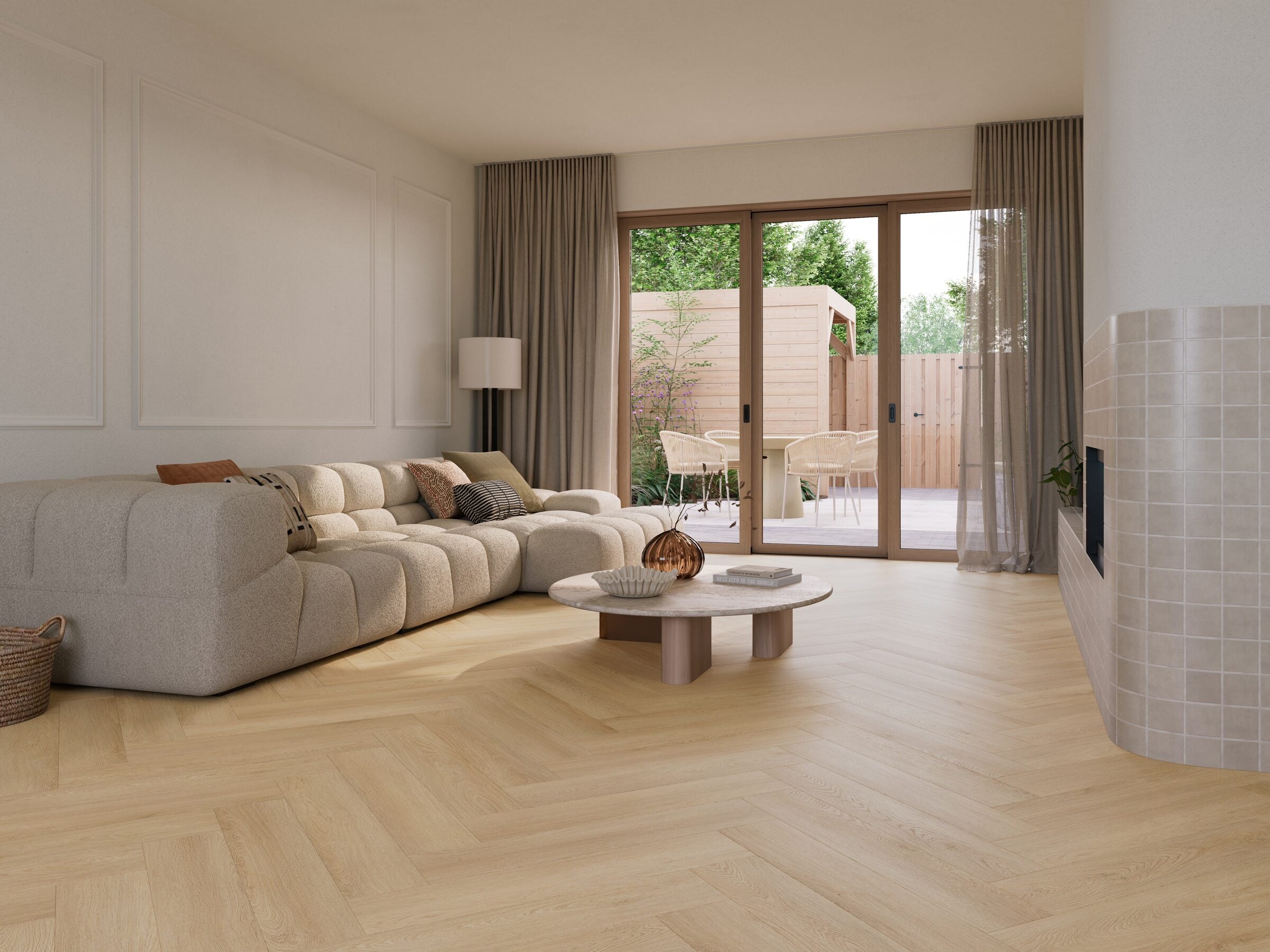 NaturaDeck Select Dune Visgraat Klik PVC 750x150x7mm 0,55 (met geïntegreerde ondervloer geen 10DB)