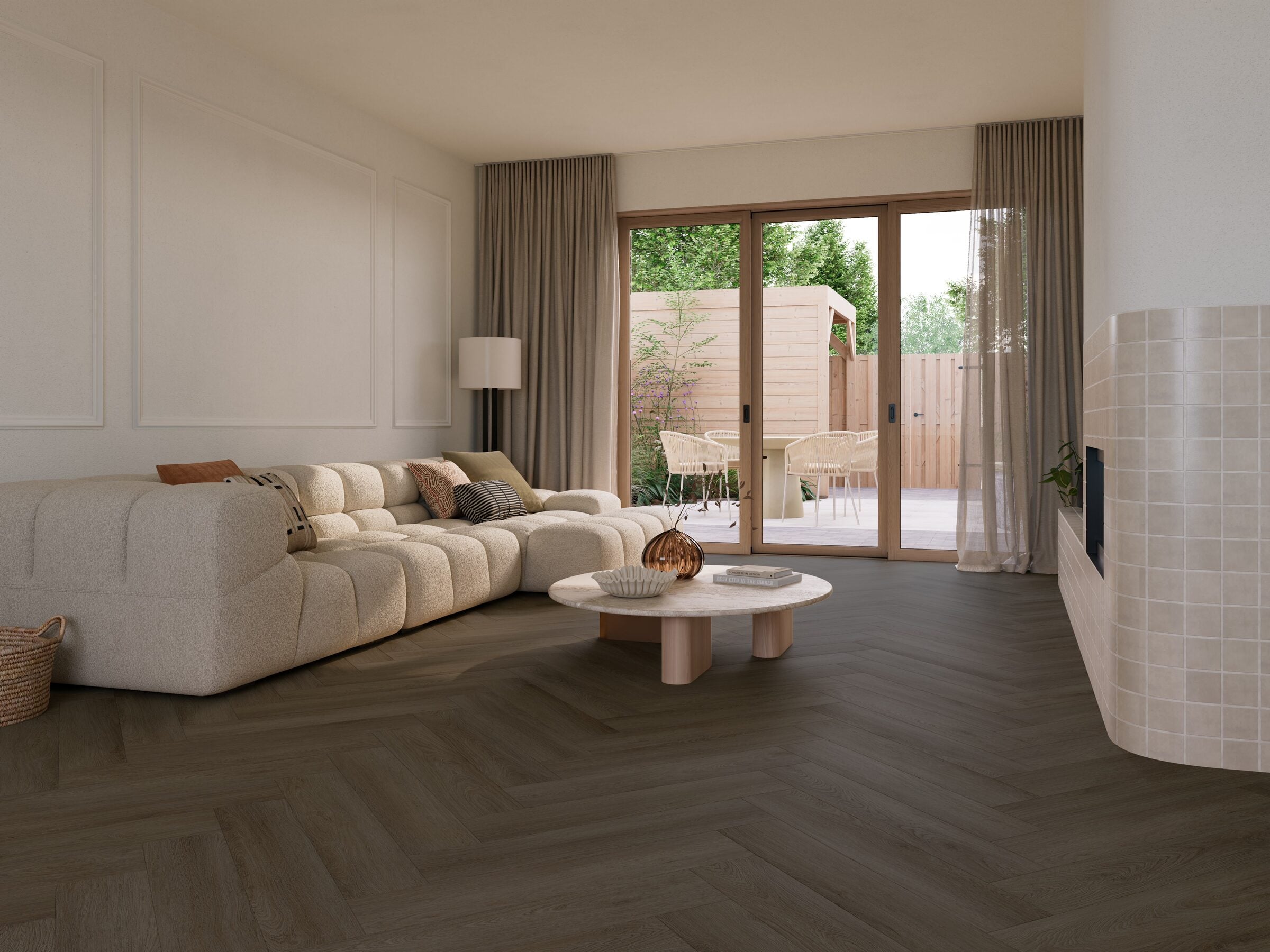 NaturaDeck Select Ebene Visgraat Klik PVC 750x150x7mm 0,55 (met geïntegreerde ondervloer geen 10DB)