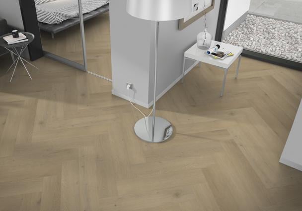 Attico visgraat XL 87 Rigid Click 750x150x7mm 0,55 (met geïntegreerde ondervloer 10DB) - sfeerfoto 1