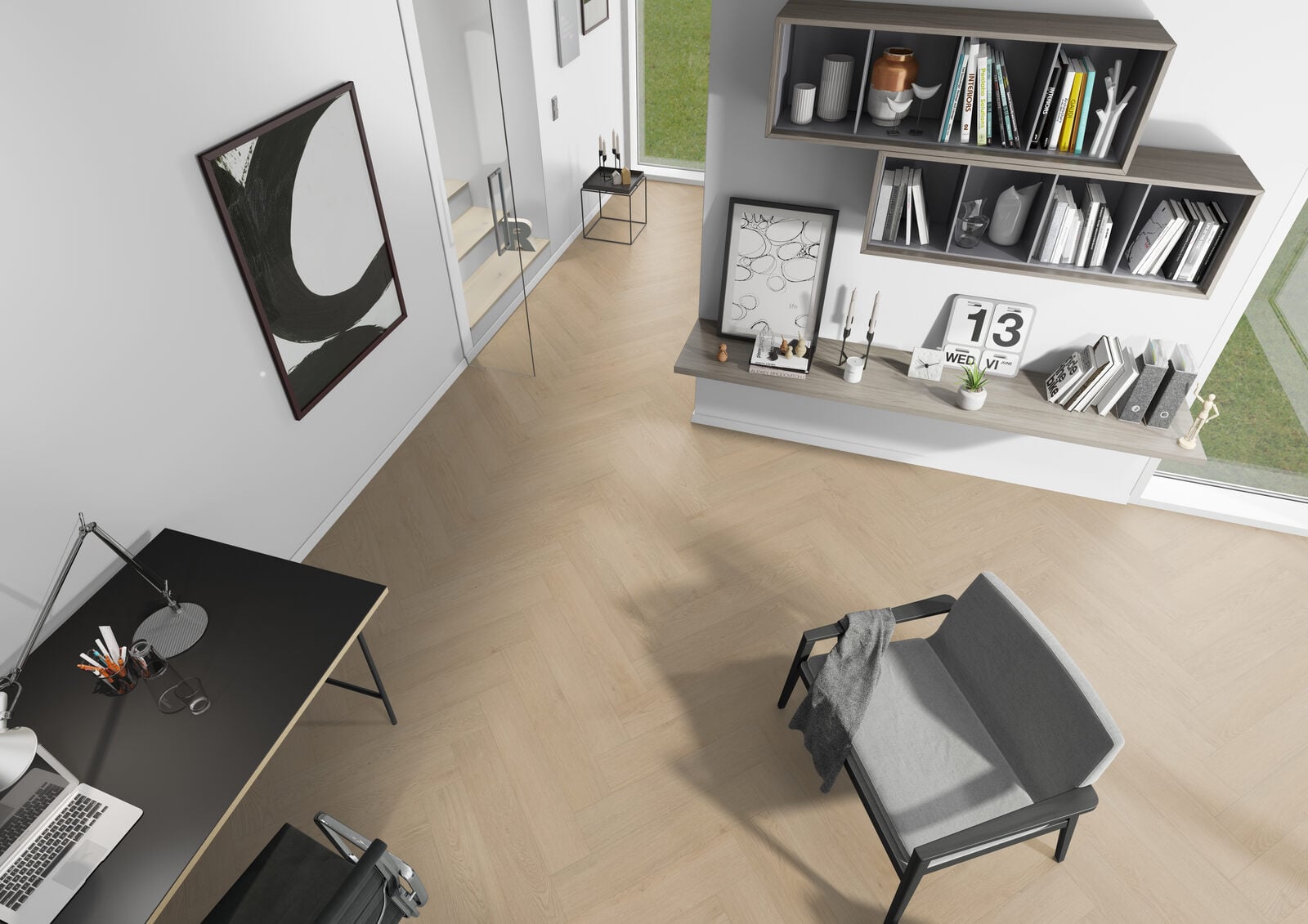 Monastro visgraat XL 92 Rigid Click 750x150x7mm 0,55 (met geïntegreerde ondervloer 10DB)