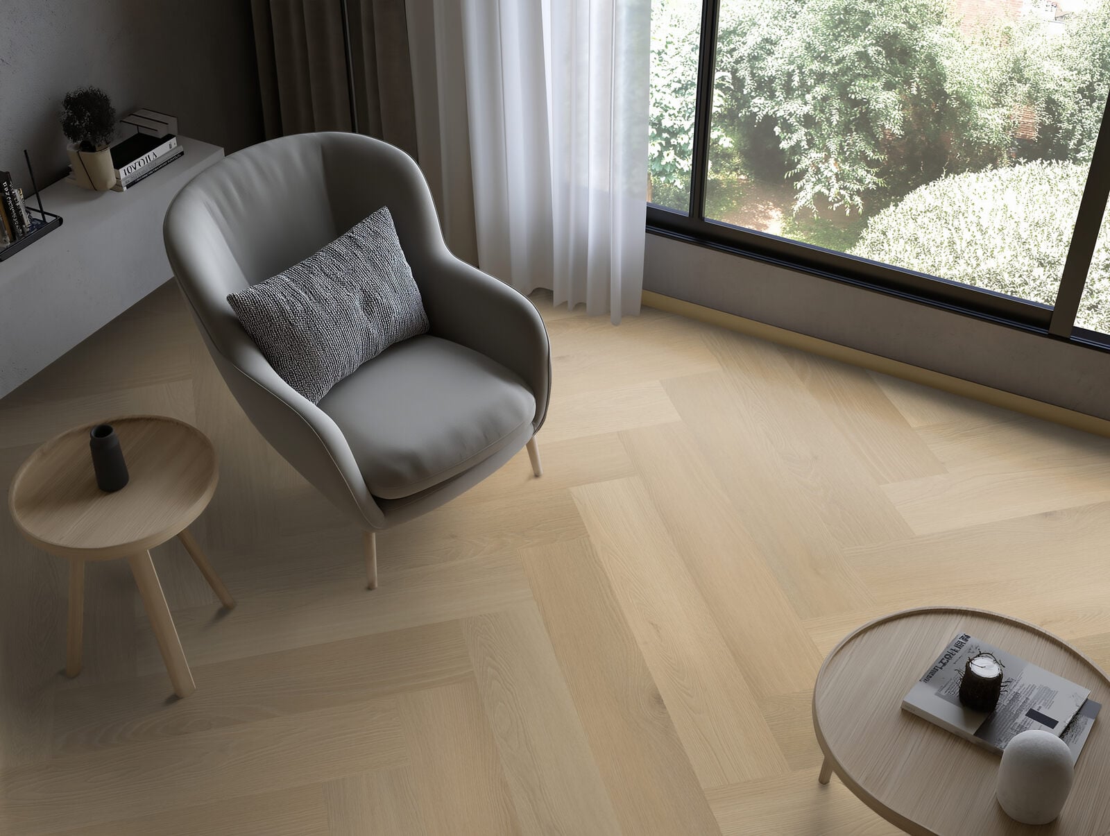 Borgo visgraat XL 31 Rigid Click 750x150x7mm 0,55 (met geïntegreerde ondervloer 10DB)