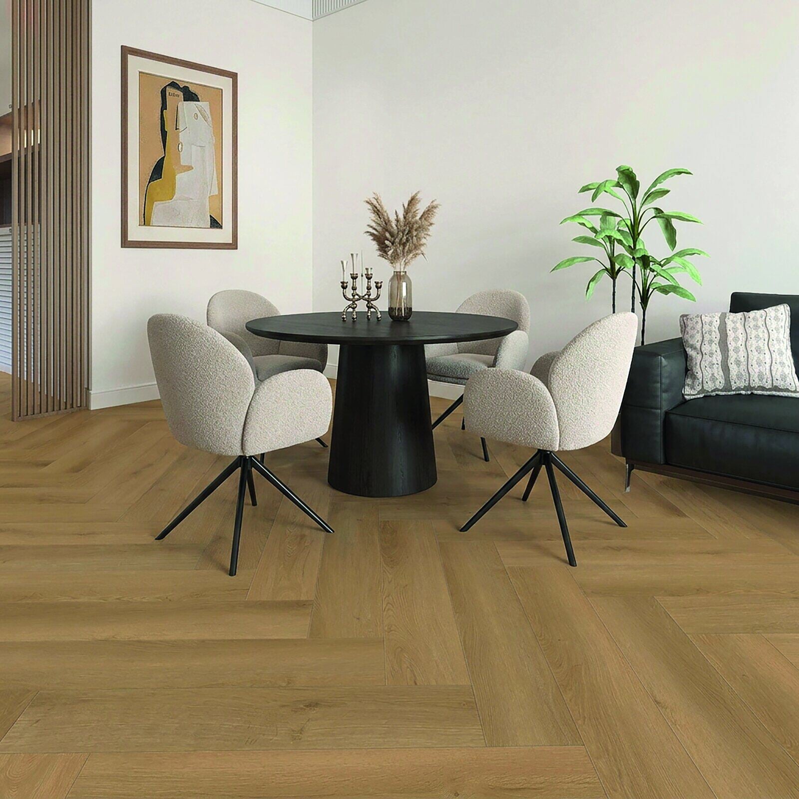 Intense Visgraat Natural Klik PVC 3401 900x180x7mm 0,55 (met geïntegreerde ondervloer, wel 10DB)