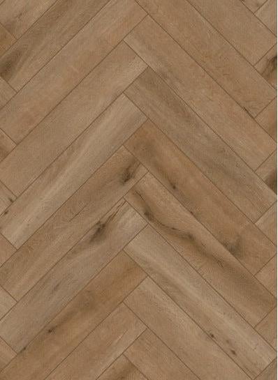 Callisto visgraat Natural Oak Dark lijm PVC 730x146x2,5mm 0,55
