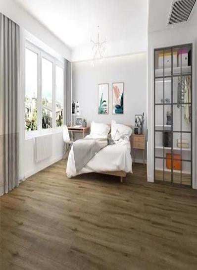 Callisto Natural Oak Dark klik PVC 1532x225x5mm 0,55 (met geïntegreerde ondervloer geen 10DB) - sfeerfoto 1