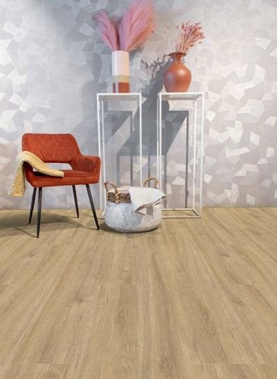 Oakland Smoked klik PVC 1522x240x6mm 0,55 (met geïntegreerde ondervloer geen 10DB) - sfeerfoto 1