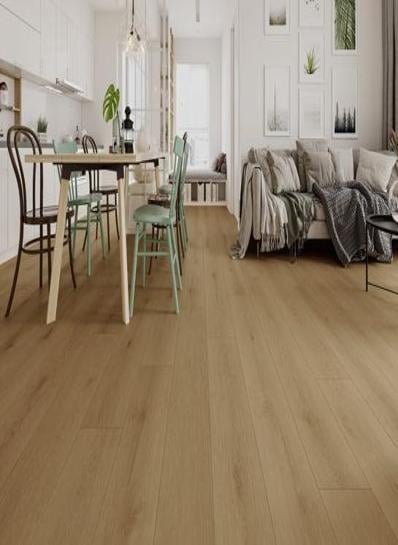 Firmfit Silent klik PVC 1532x232x7,5mm 0,55 (met geïntegreerde ondervloer, wel 10DB) - sfeerfoto 1