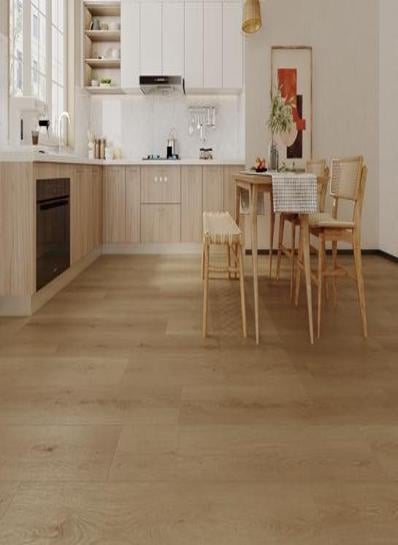 Firmfit Silent klik PVC 1532x232x7,5mm 0,55 (met geïntegreerde ondervloer, wel 10DB) - sfeerfoto 1