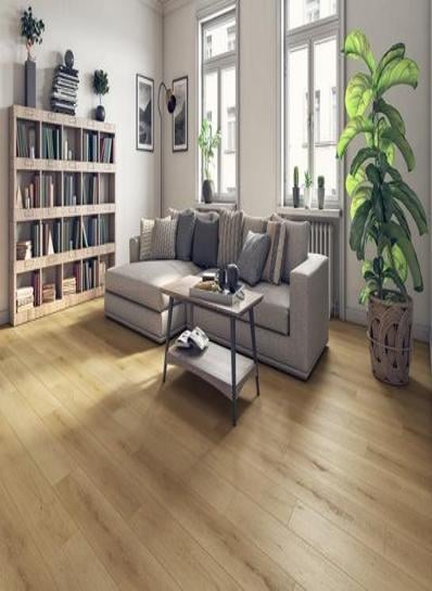 Firmfit Silent klik PVC 1532x232x7,5mm 0,55 (met geïntegreerde ondervloer, wel 10DB) - sfeerfoto 1