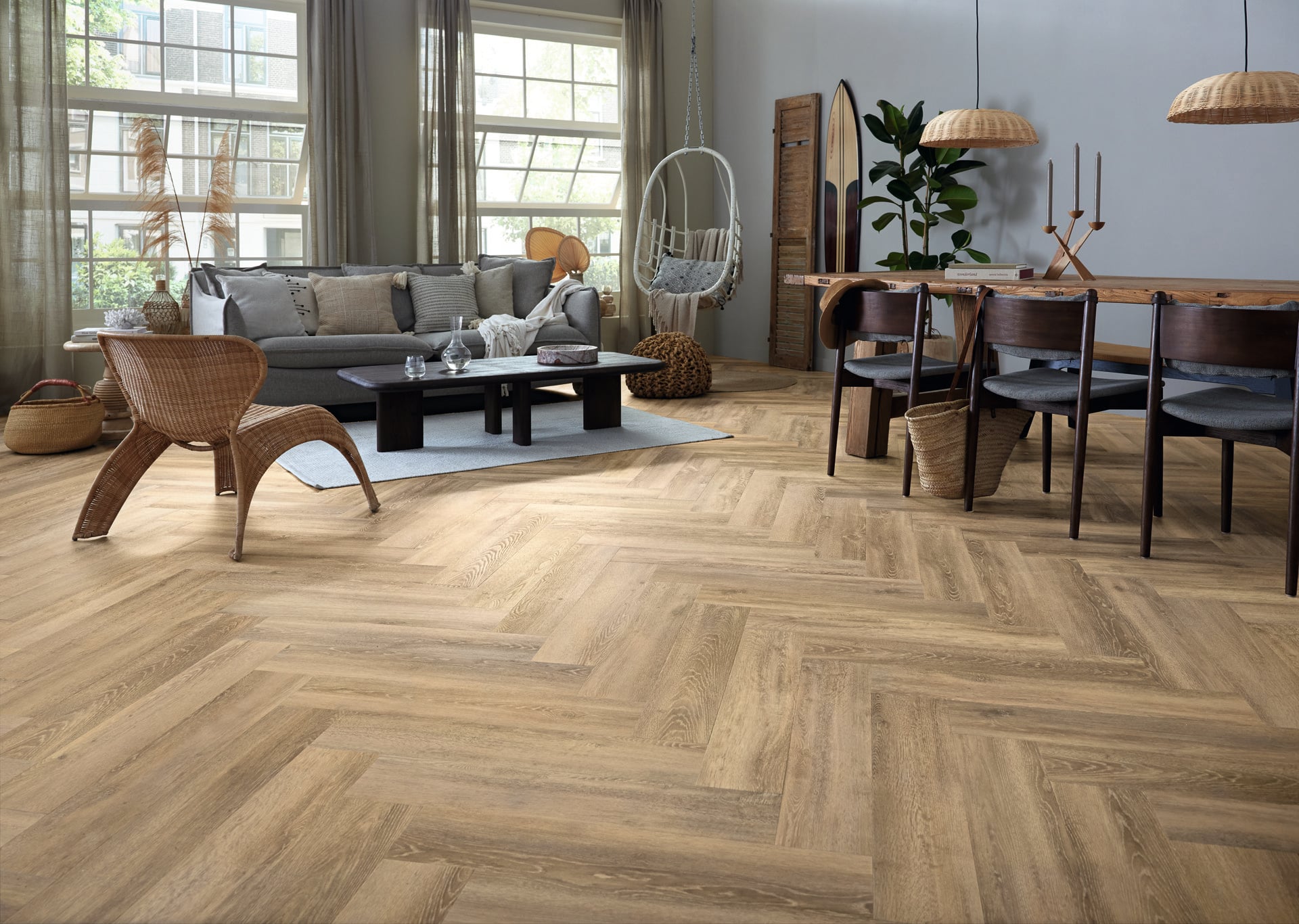 Lijm PVC visgraat Mflor Authentic Parva Oak XL Apulia 750x153x2,5mm 0,55