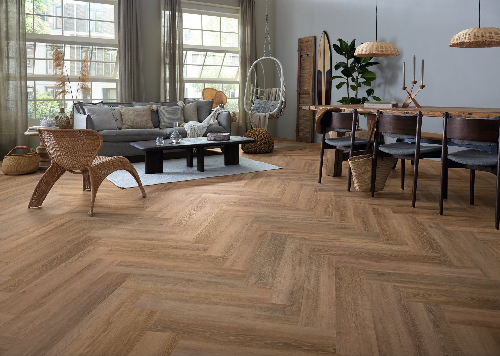 Lijm PVC visgraat Mflor Authentic Parva Oak XL Liguria 750x153x2,5mm 0,55