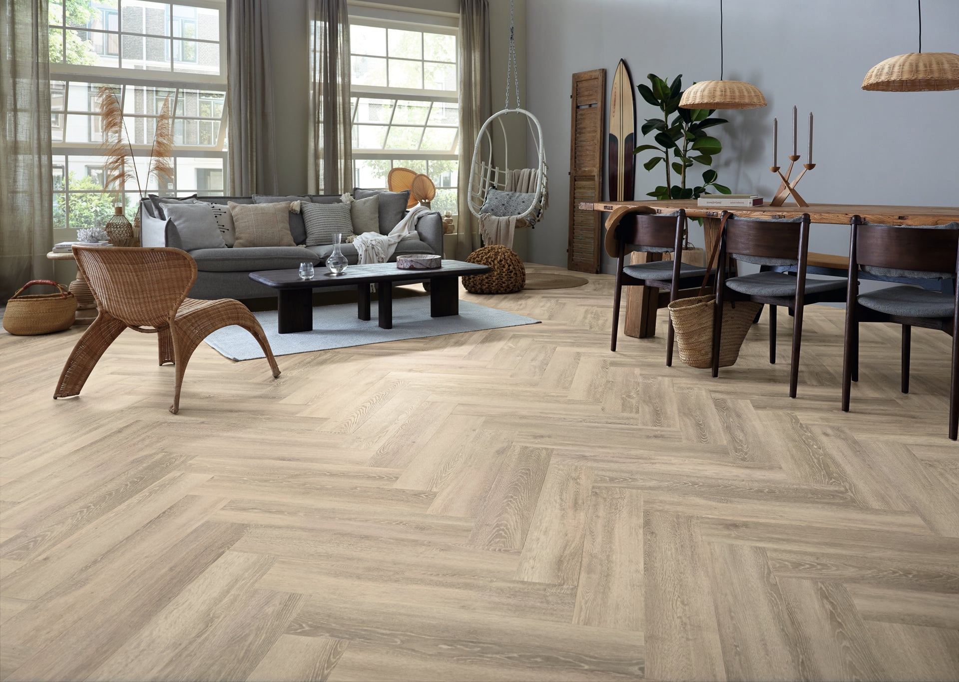 Lijm PVC visgraat Mflor Authentic Parva Oak XL Sardinia 750x153x2,5mm 0,55