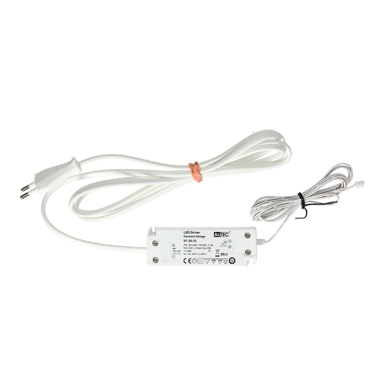 LED voeding 20 Watt incl. 2 meter snoer va 2024