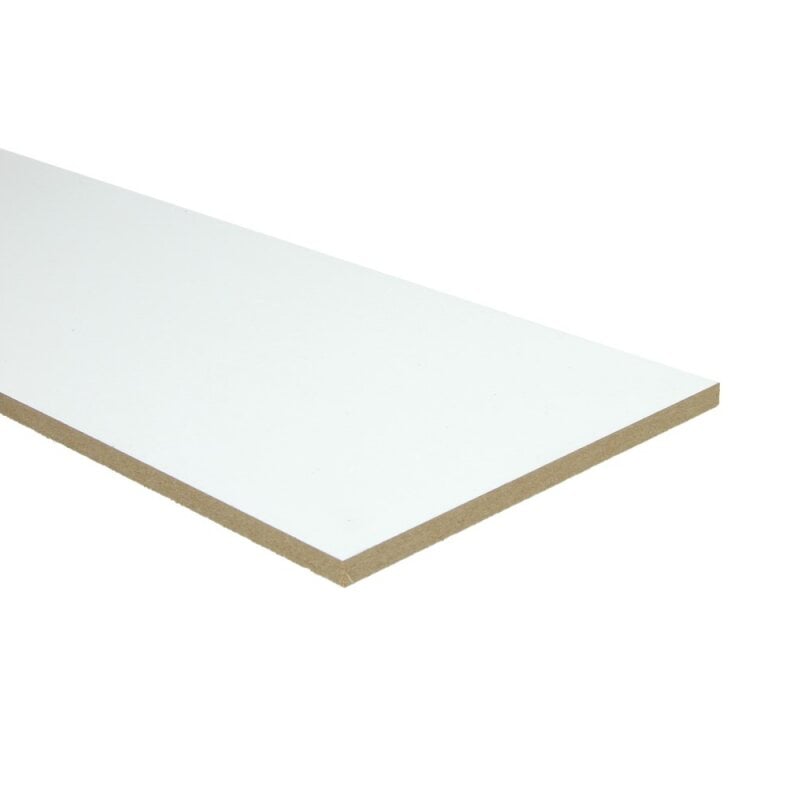 Stootbord wit gegrond 92 x 18 cm