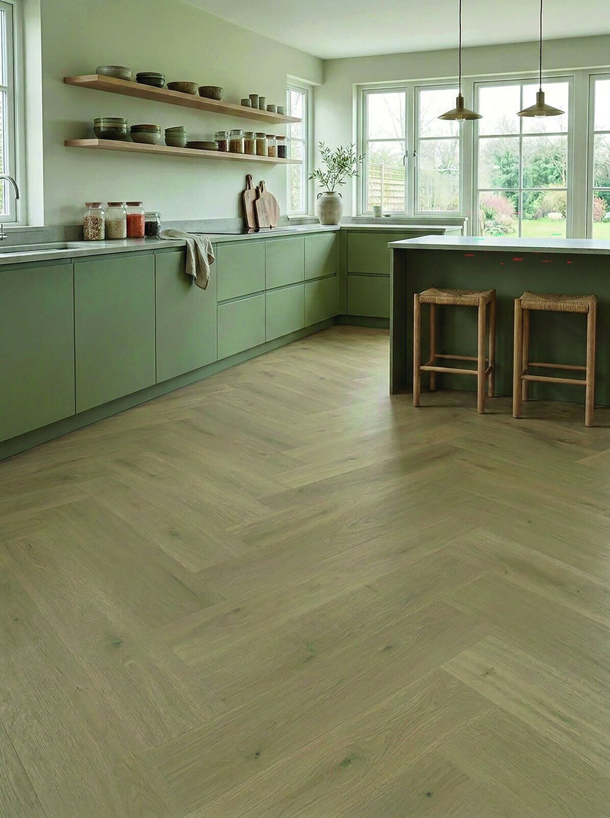 Superior Atlas Visgraat Double Smoked Lijm PVC 890x178x2,5mm 0,55