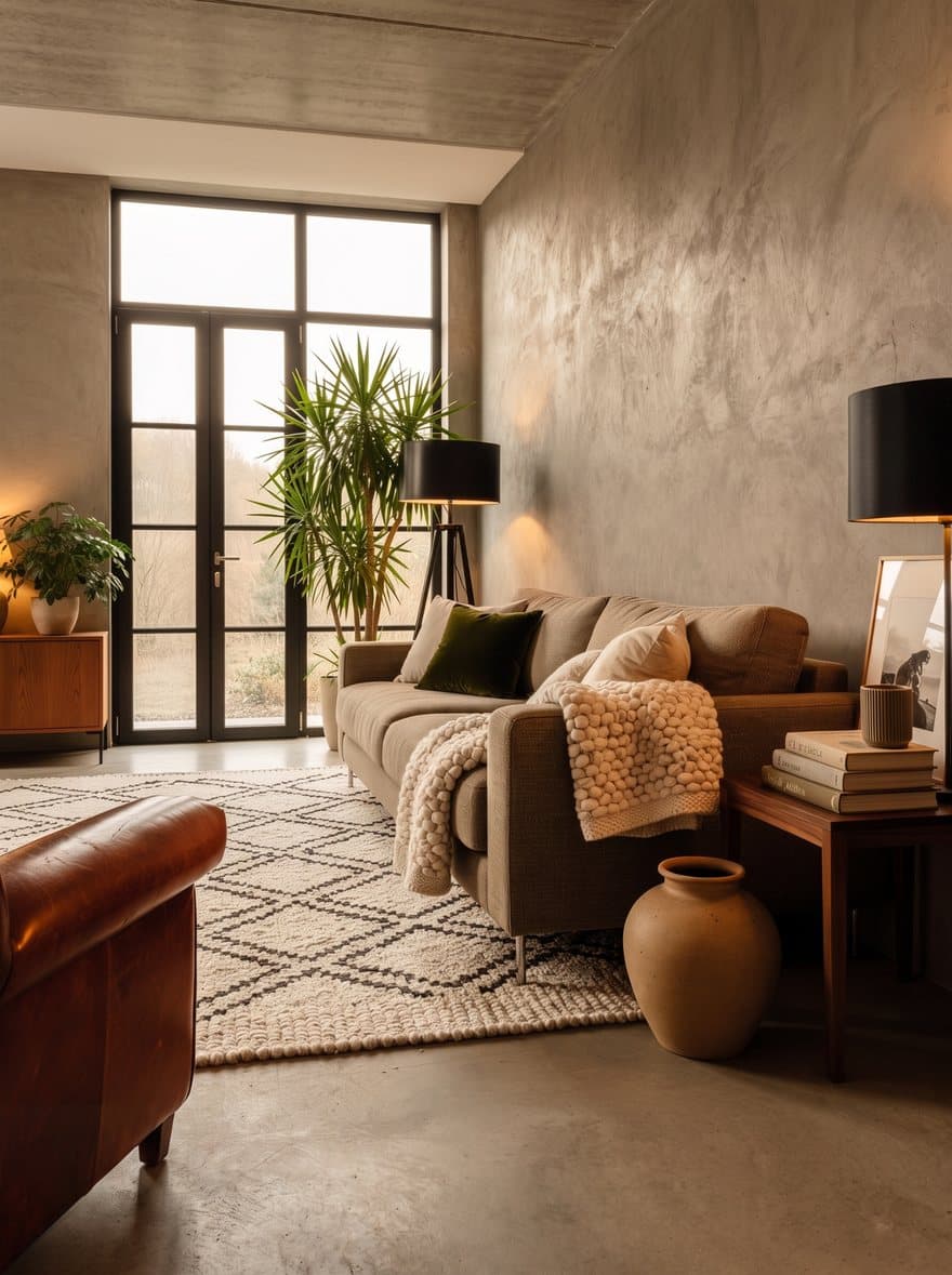 Interieur in de stijl Warm Industrial