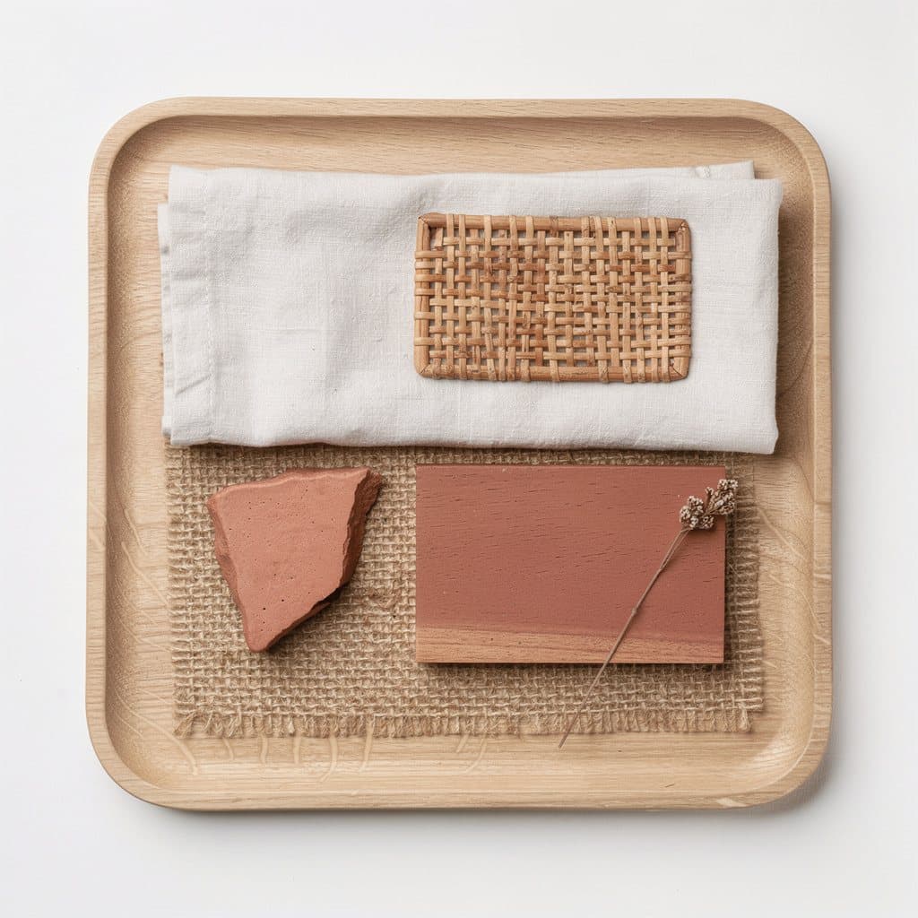 Materiaalbord Earthy Modern