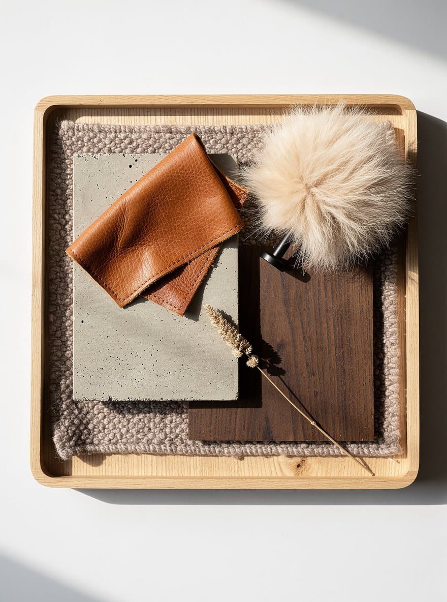 Materiaalbord Warm Industrial