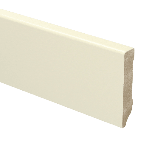 MDF Moderne plint 70x12 voorgelakt RAL 9001