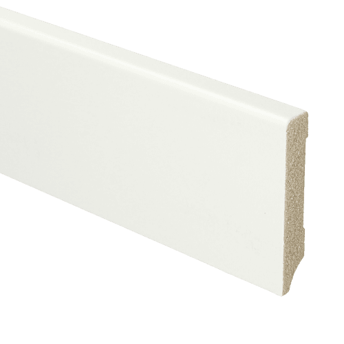 MDF Moderne plint 70x12 voorgelakt RAL 9016