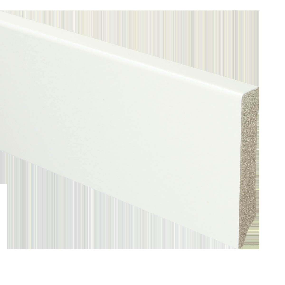 MDF Moderne plint 90x15 verkeerswit voorgelakt RAL 9016